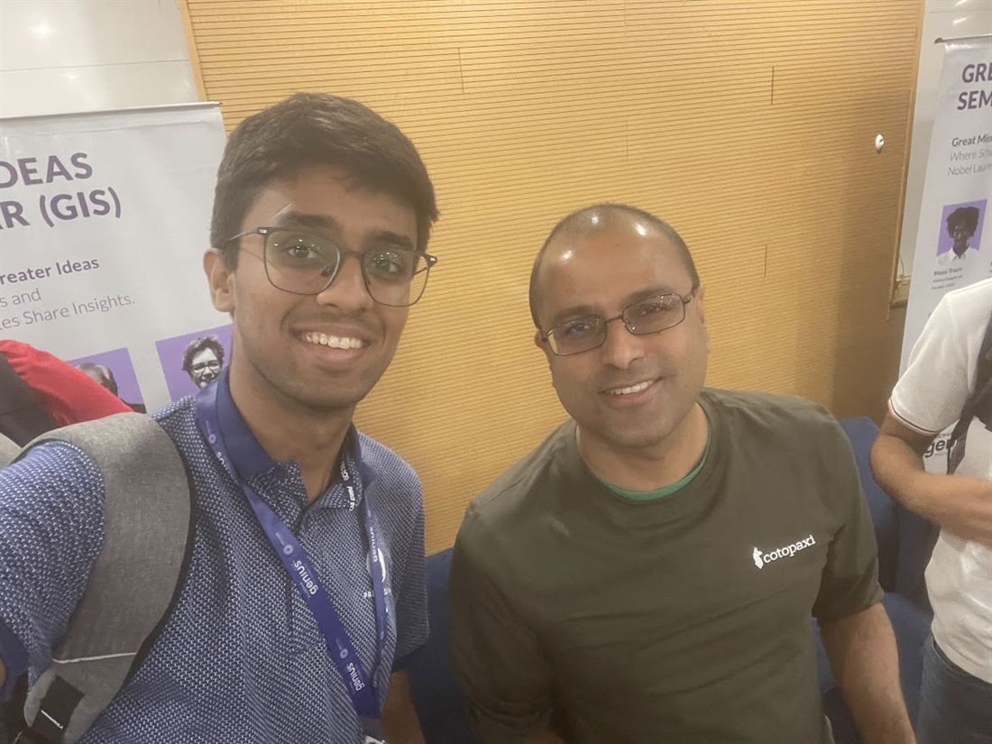 Akshat Bhaskar at the Great Ideas Seminar, Ashoka University